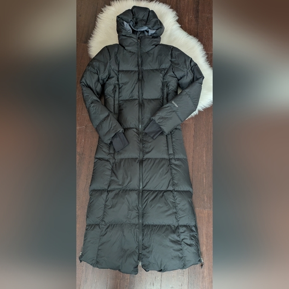 Skhoop Hella Down Women's Long Black Maxi Ankle Puffer Coat Parka S Small - Picture 2 of 16